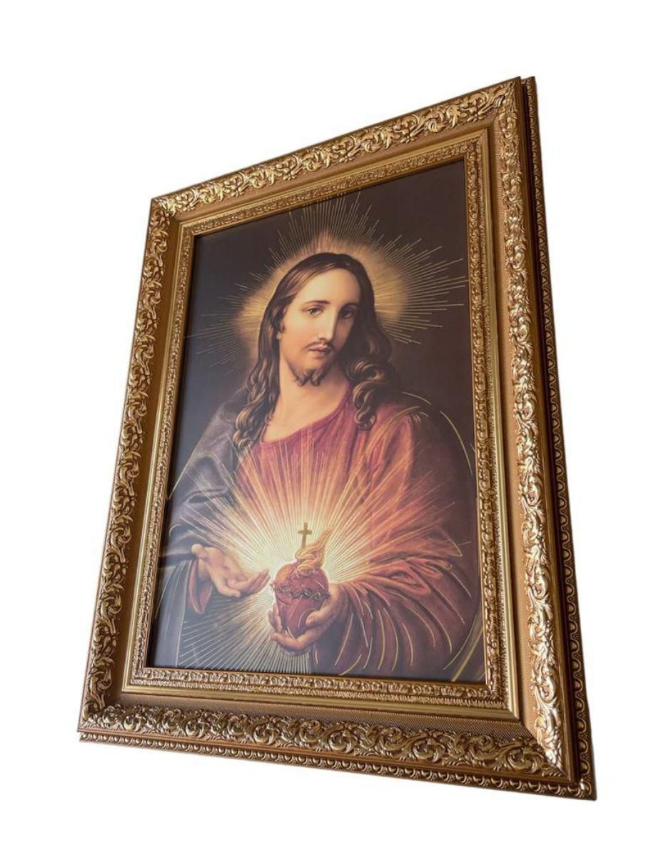 Cuadro Sagrado corazón de Jesús técnica polioleo 2