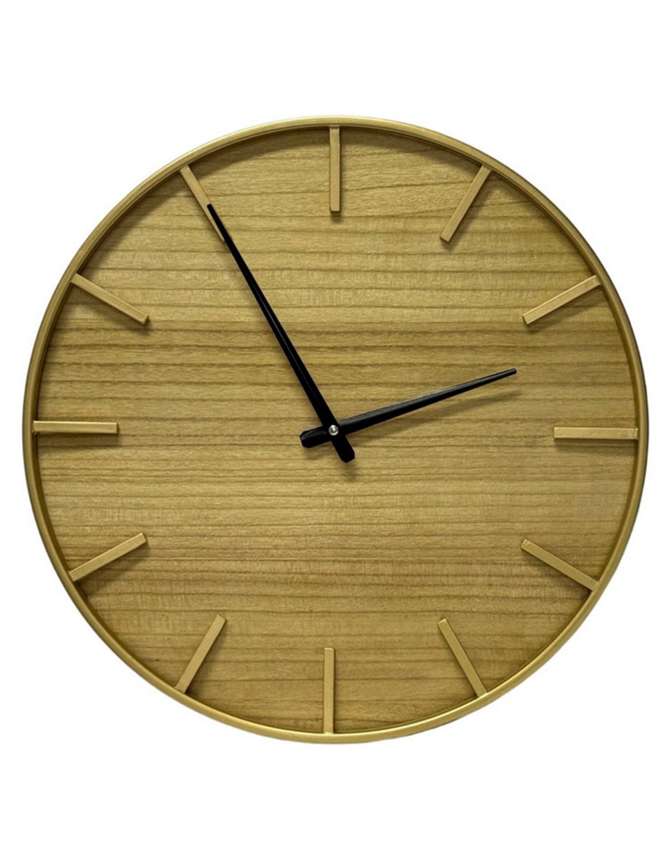 Reloj de pared Oasis Floral de madera