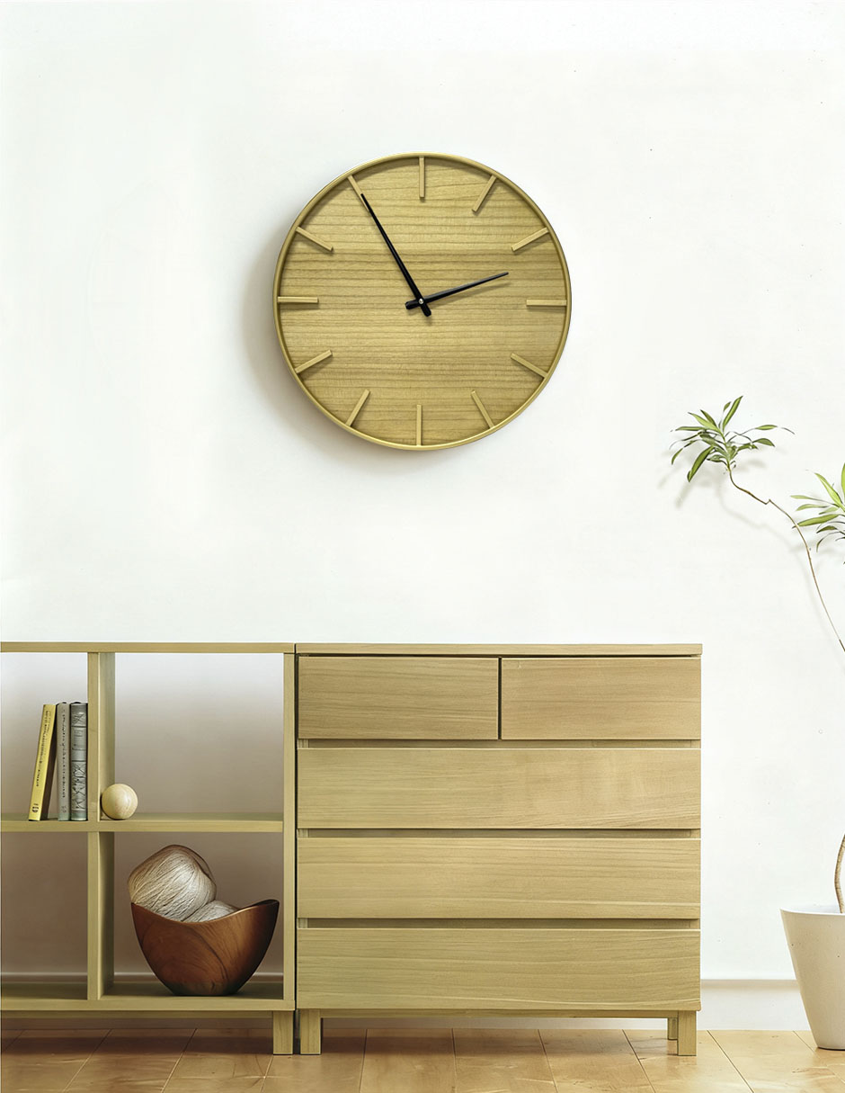 Reloj de pared Oasis Floral de madera 3