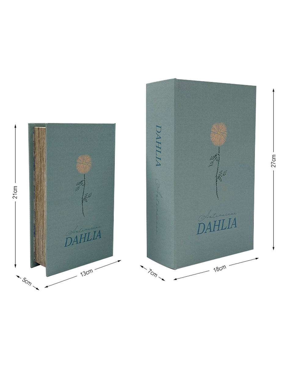 Caja decorativa con set Oasis Floral rectangular con 2 piezas 6