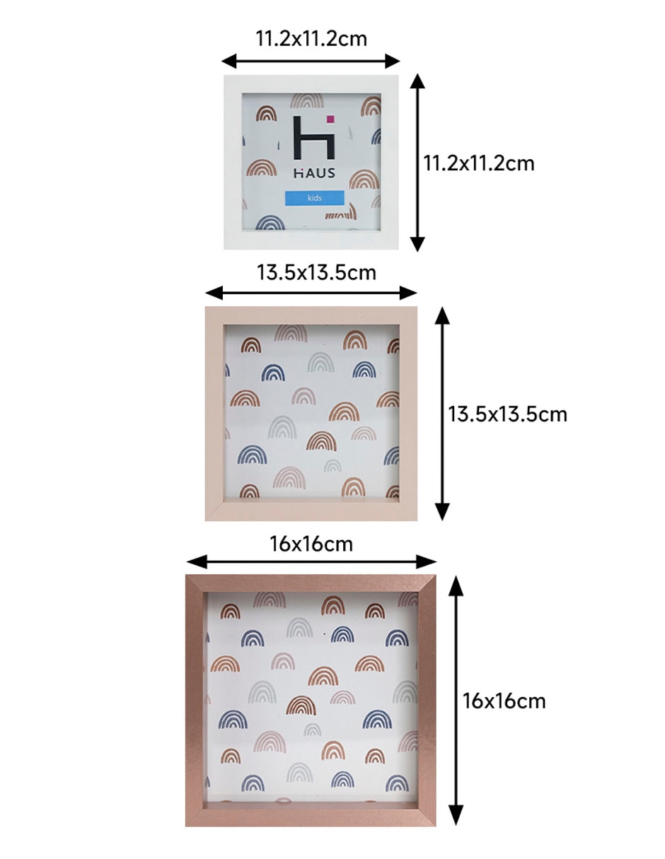 Set de portarretratos BHK de MDF 14