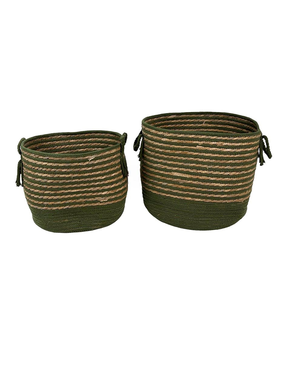 Set cesto multiusos Natural Leaf