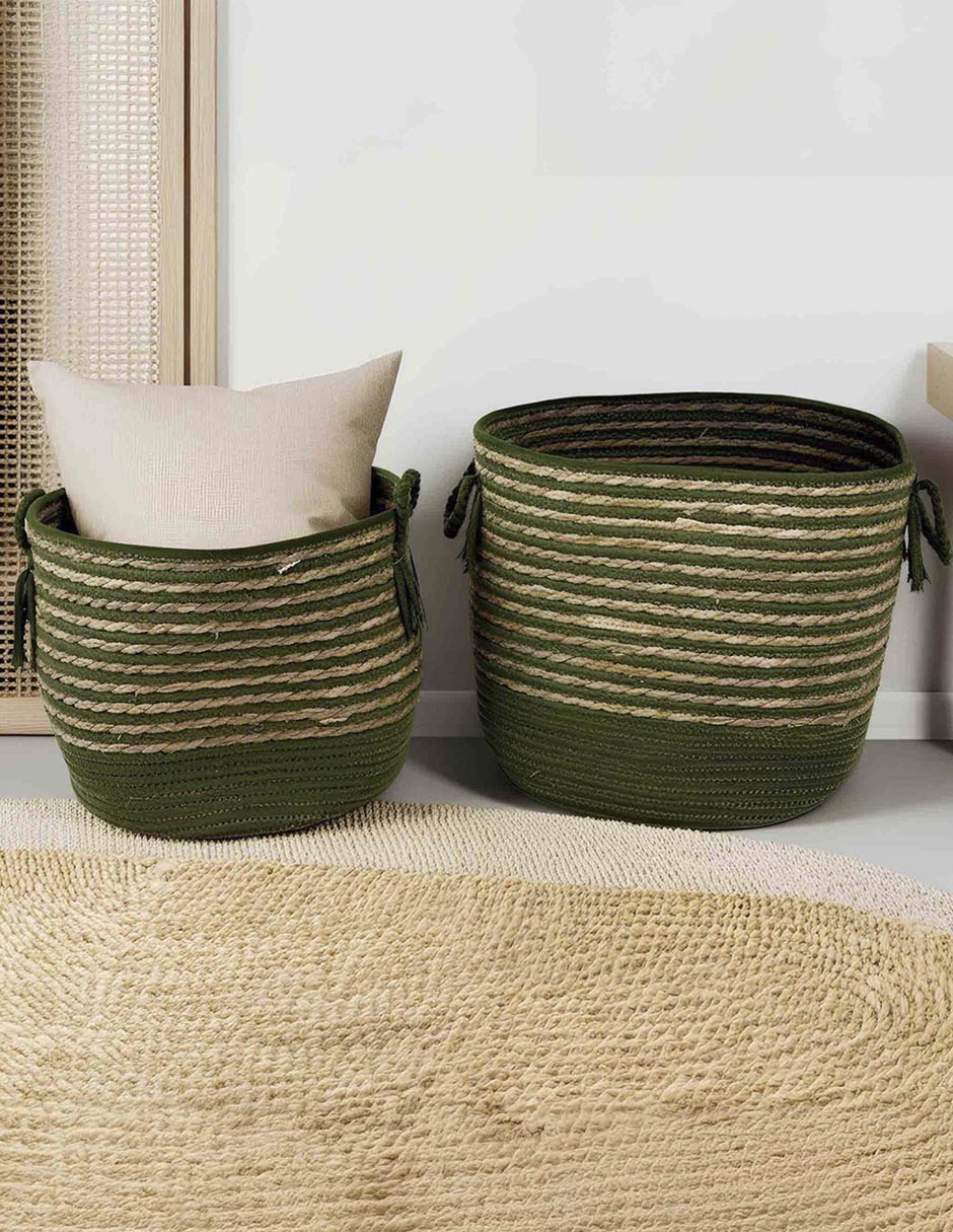 Set cesto multiusos Natural Leaf 2