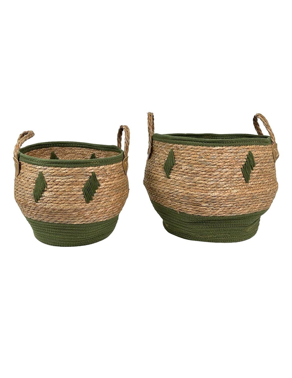 Set Cesto multiusos Natural Leaf