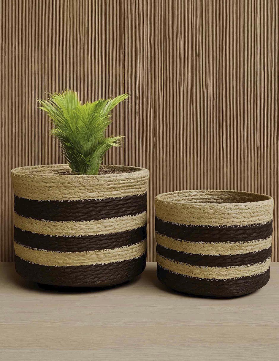 Set cesto multiusos Naturally de yute 2