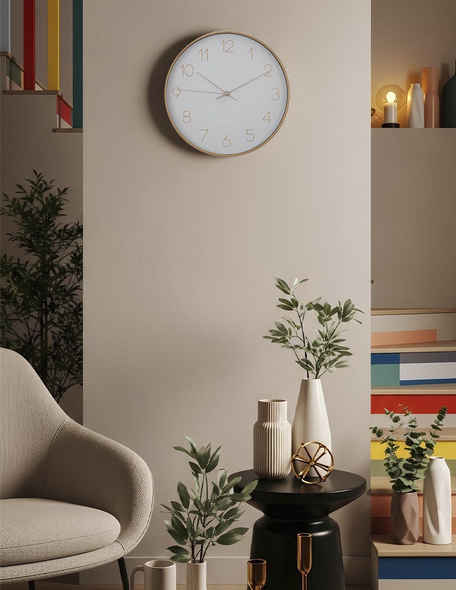 Reloj de pared Voltaire de plástico 3