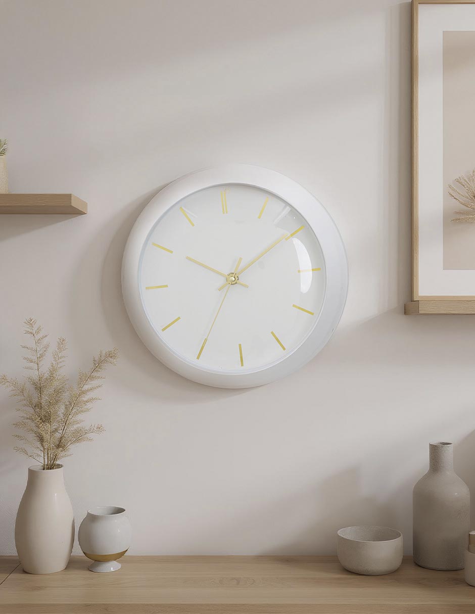 Reloj de pared Haus Oak Buff de plástico 2