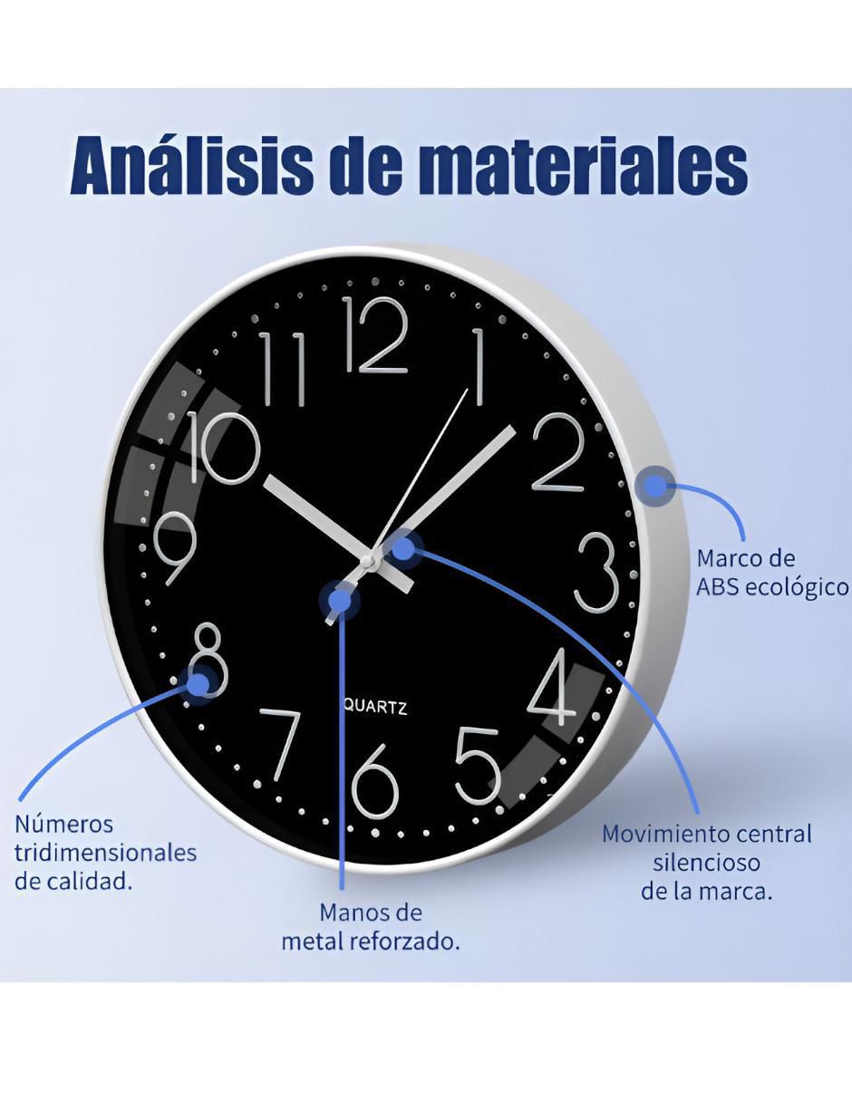 Reloj de pared de plástico 2