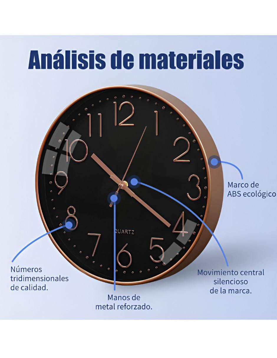 Reloj de pared de plástico 2