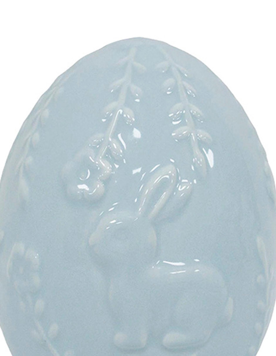 FIGURA HUEVO 14CM DÍA DE, AZUL CLARO