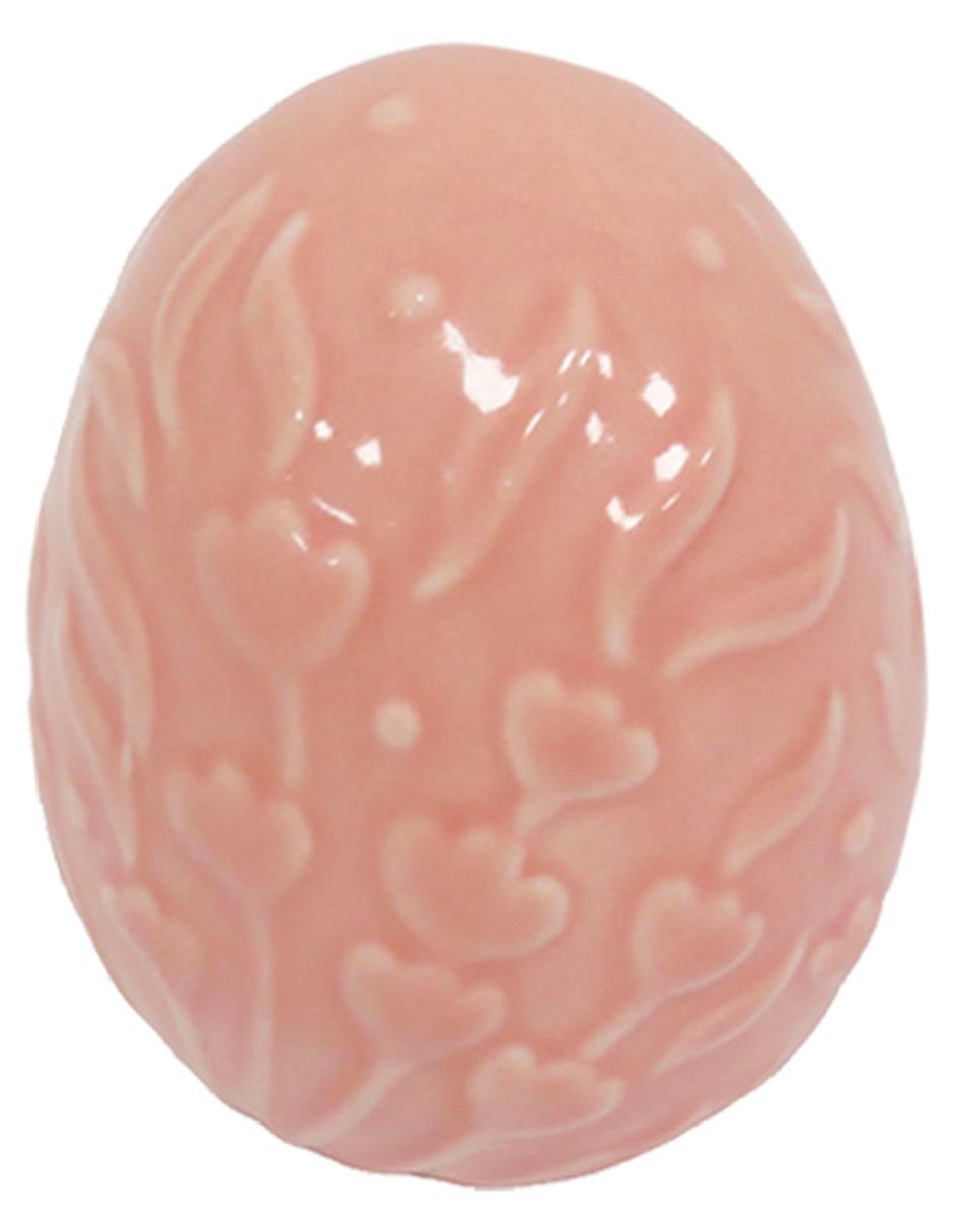 Figura de huevo de cerámica