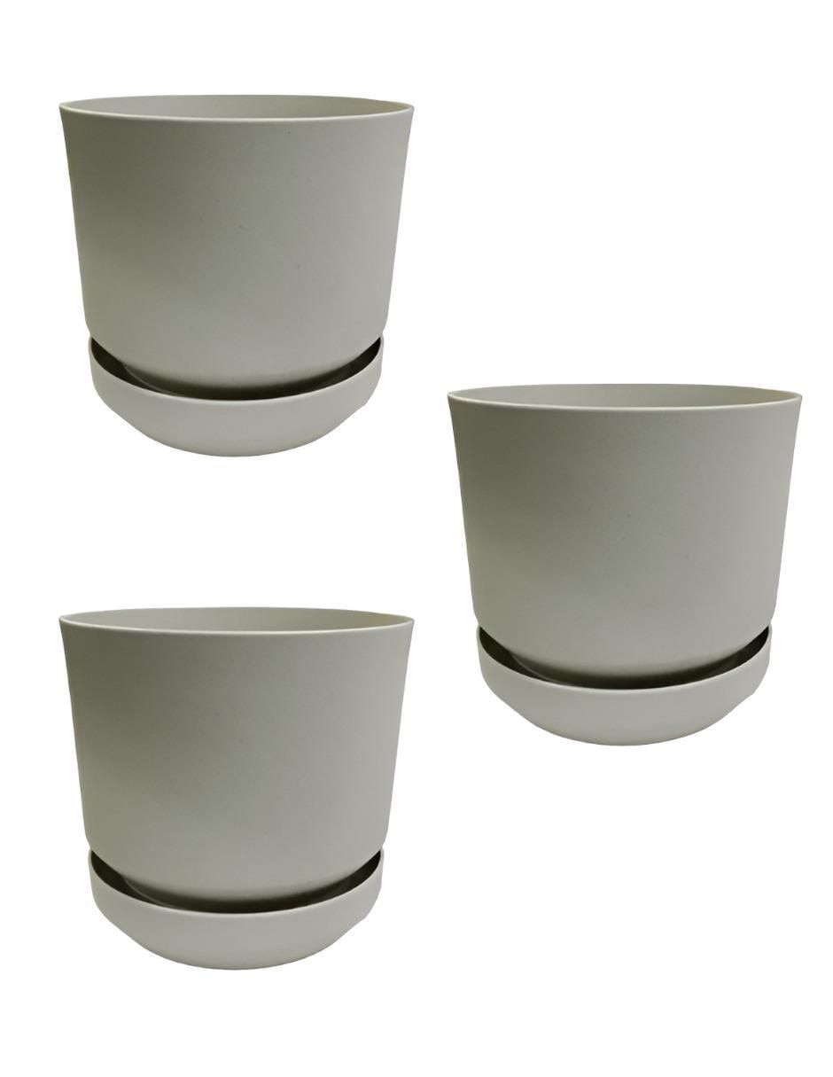 Set maceta de plástico