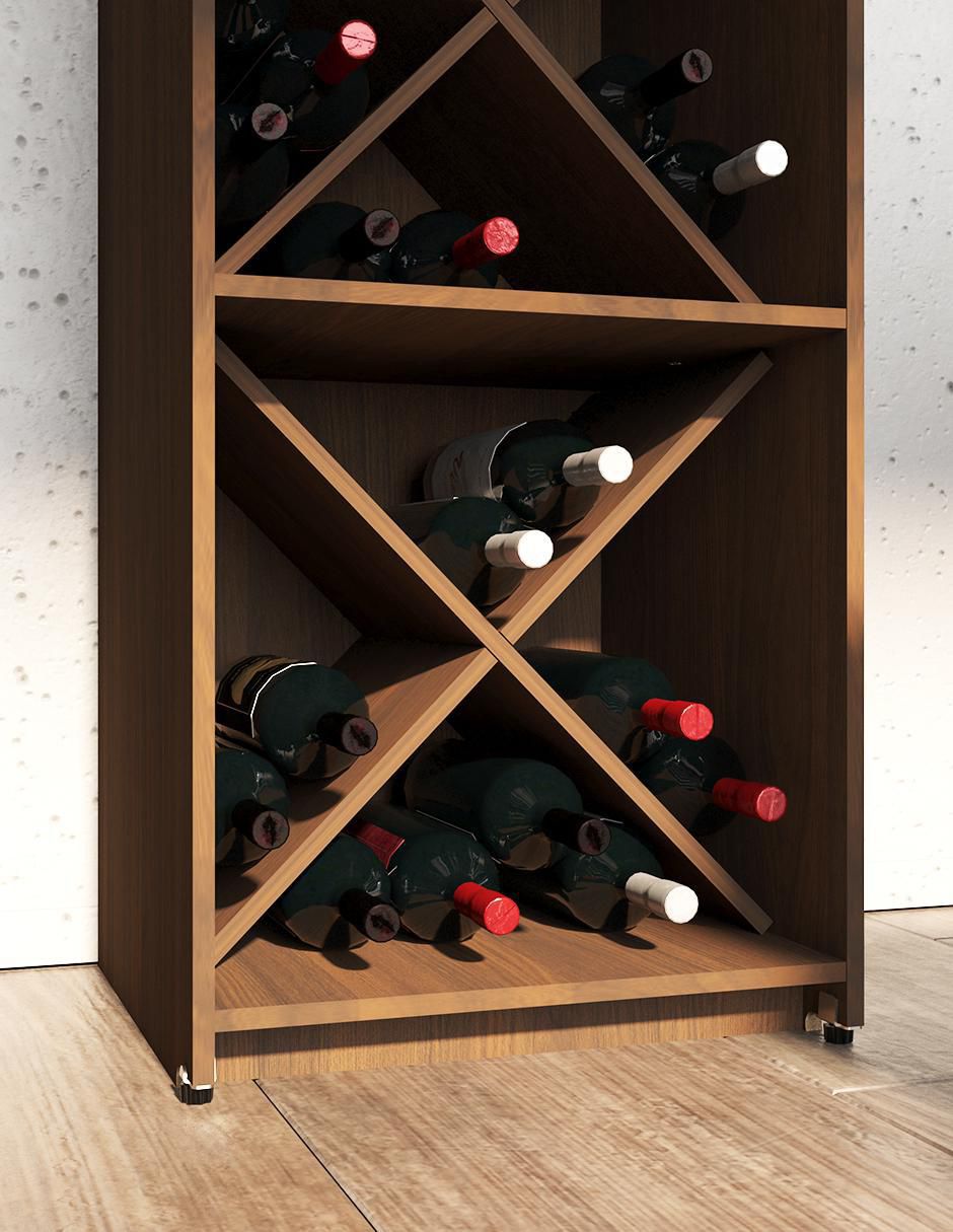 Cava "de vinos" playcon cma playcon, cma, vinos, botellas, copas, cocina, organizador "capacidad" 8 "botellas"