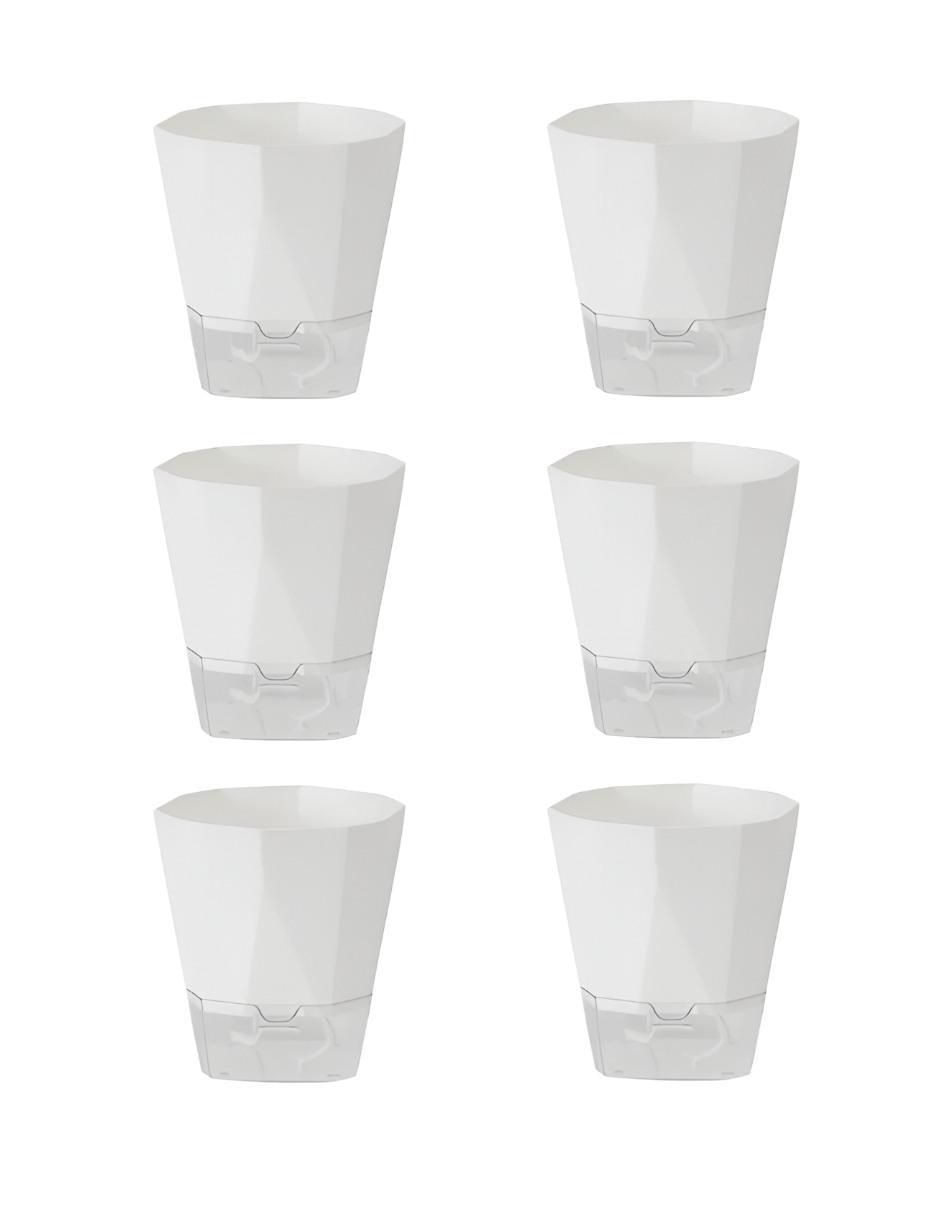 Set maceta de plástico con sistema automático de riego