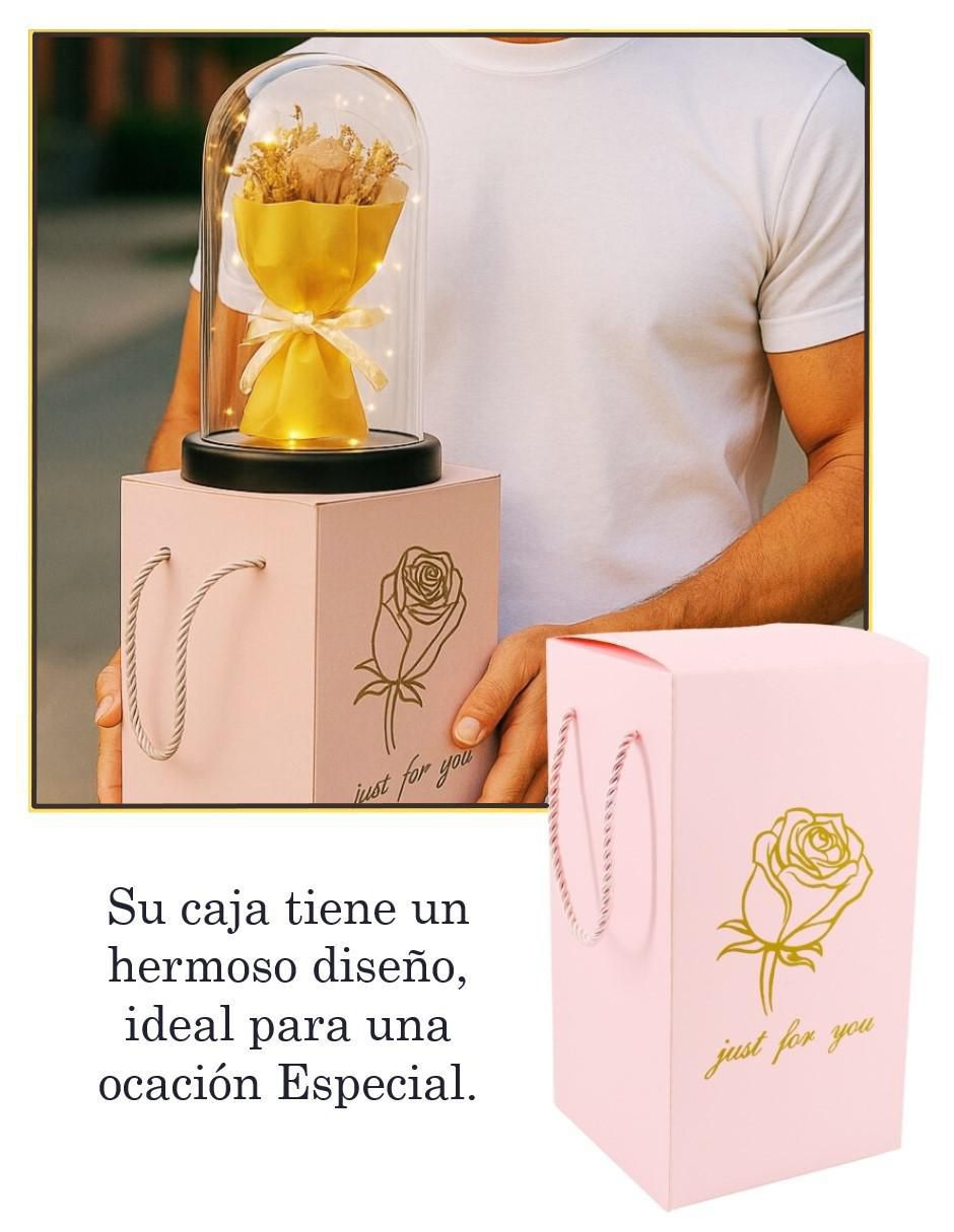 Figura de flor Ramo de Rosas Amarillas con luces LED 4
