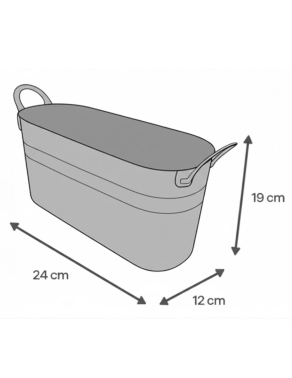 Set maceta Ideen Shabby Chic de acero inoxidable