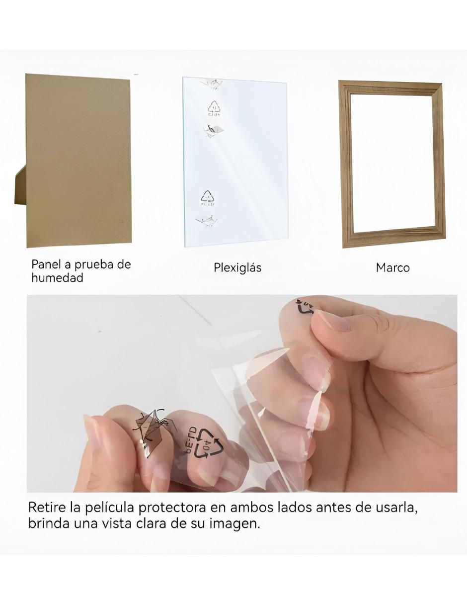 Portarretrato de madera para 1 foto 3