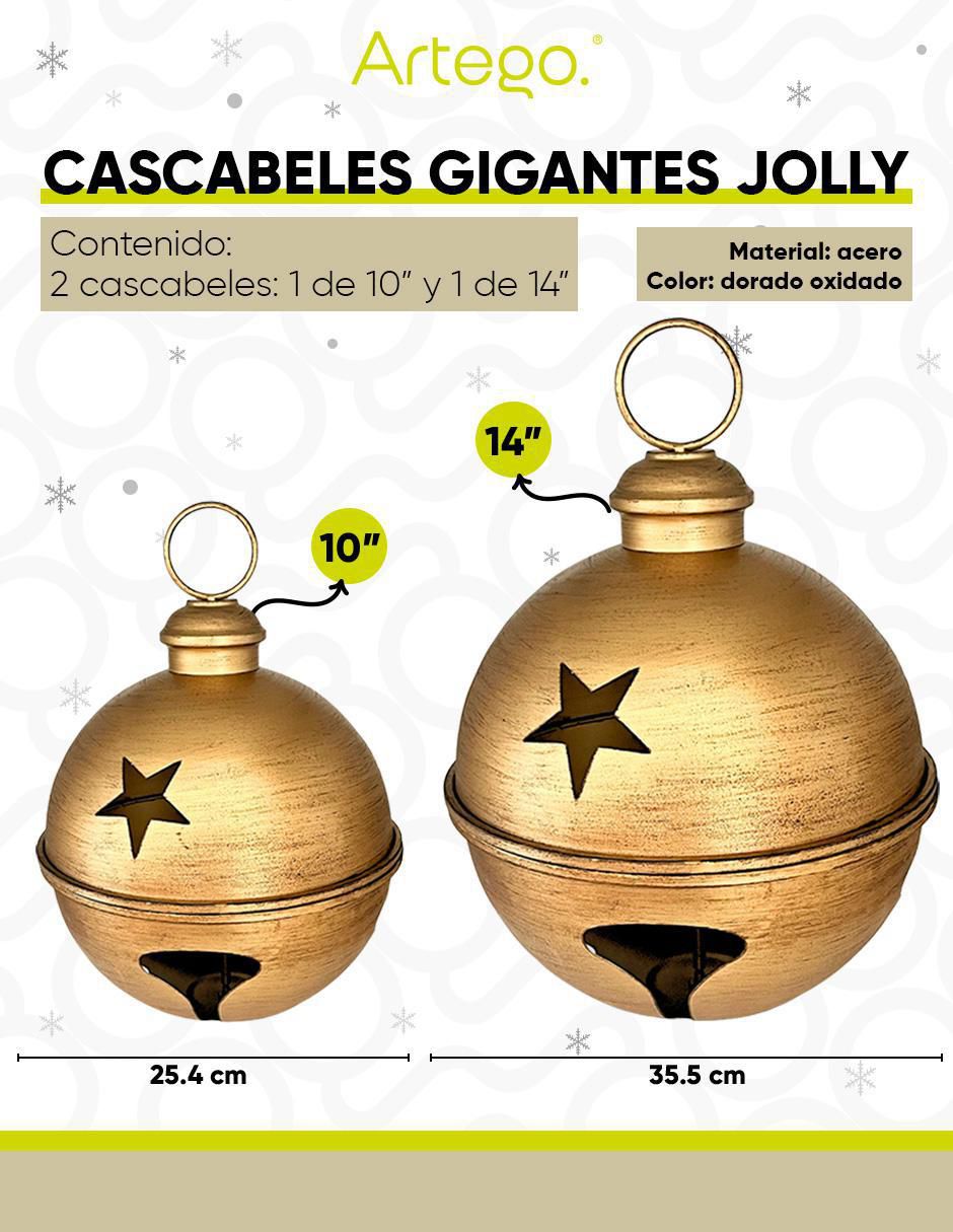 Pie de árbol 2 cascabeles gigantes 7