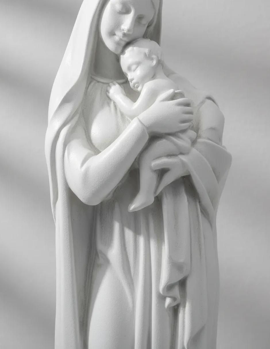 Escultura religiosa de Virgen Maria y Jesus 2