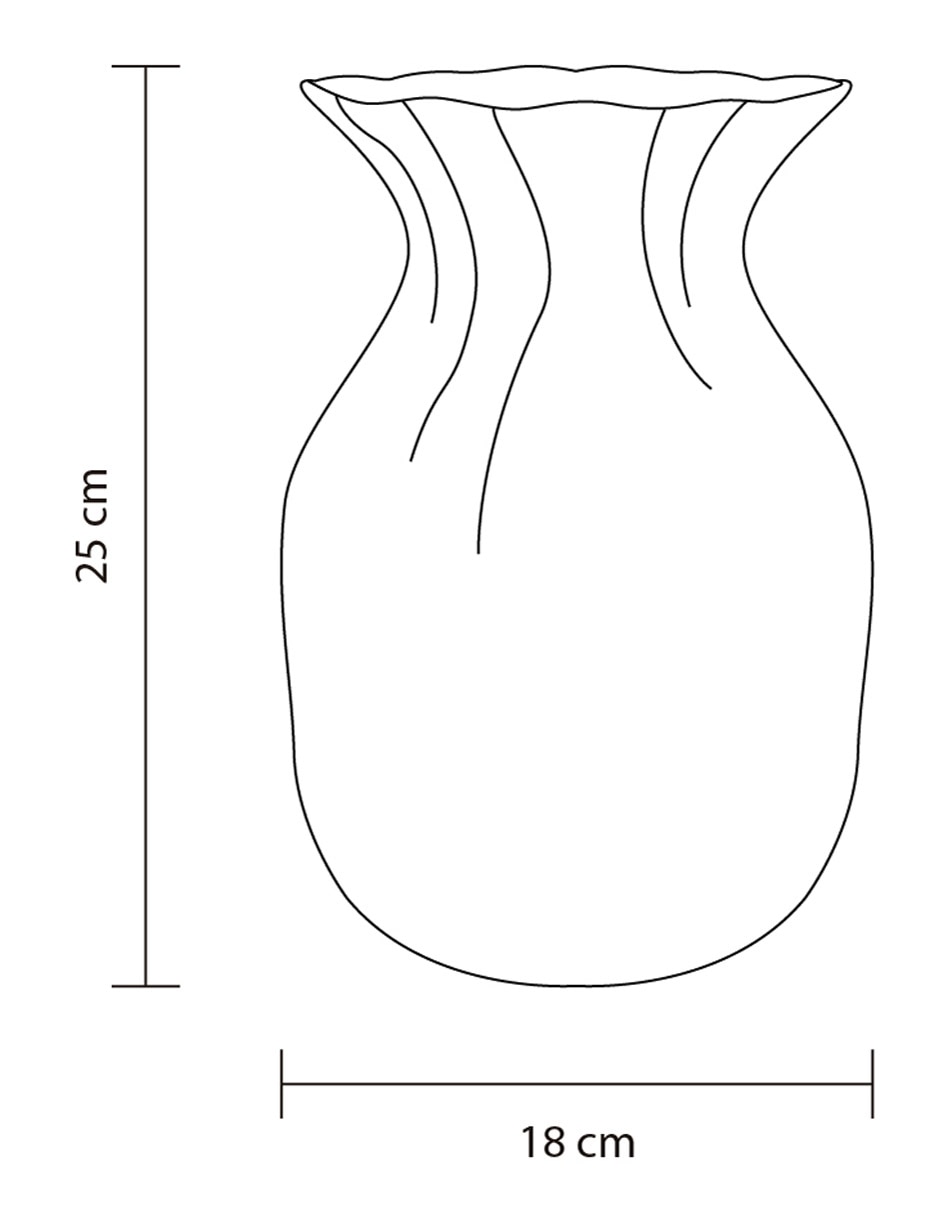 Jarrón Cacao de cristal 4