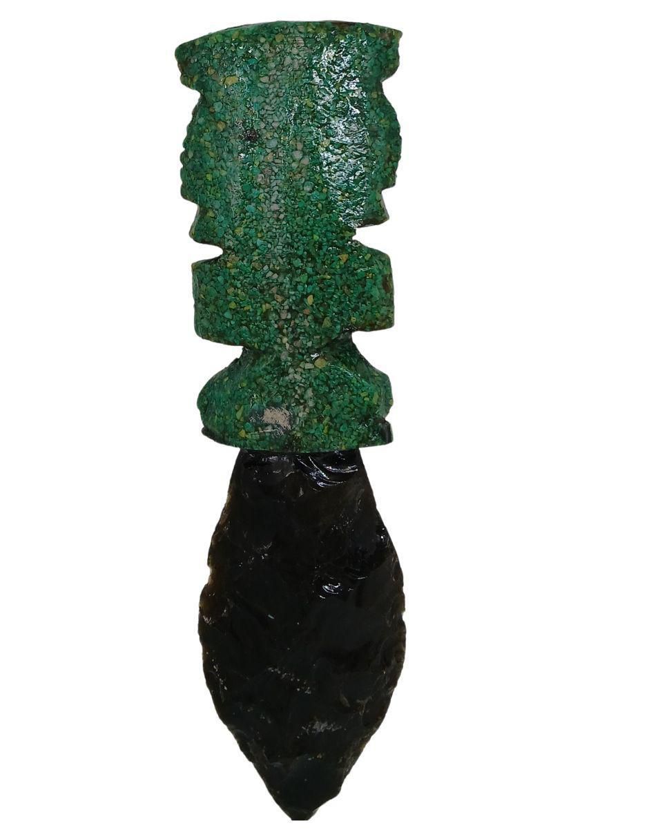 Figura decorativa de daga de vidrio 2