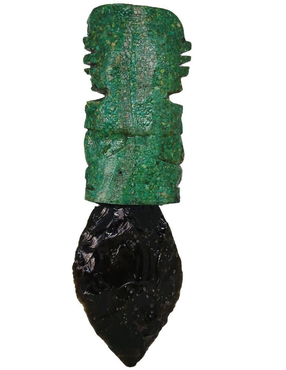Figura decorativa de daga de vidrio 2