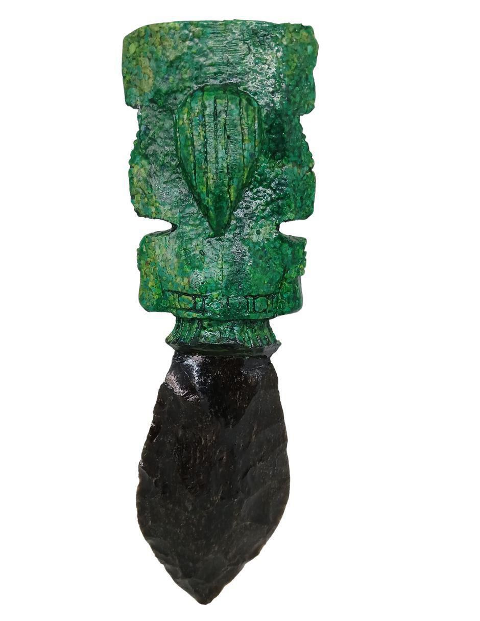 Figura decorativa de daga de vidrio 2