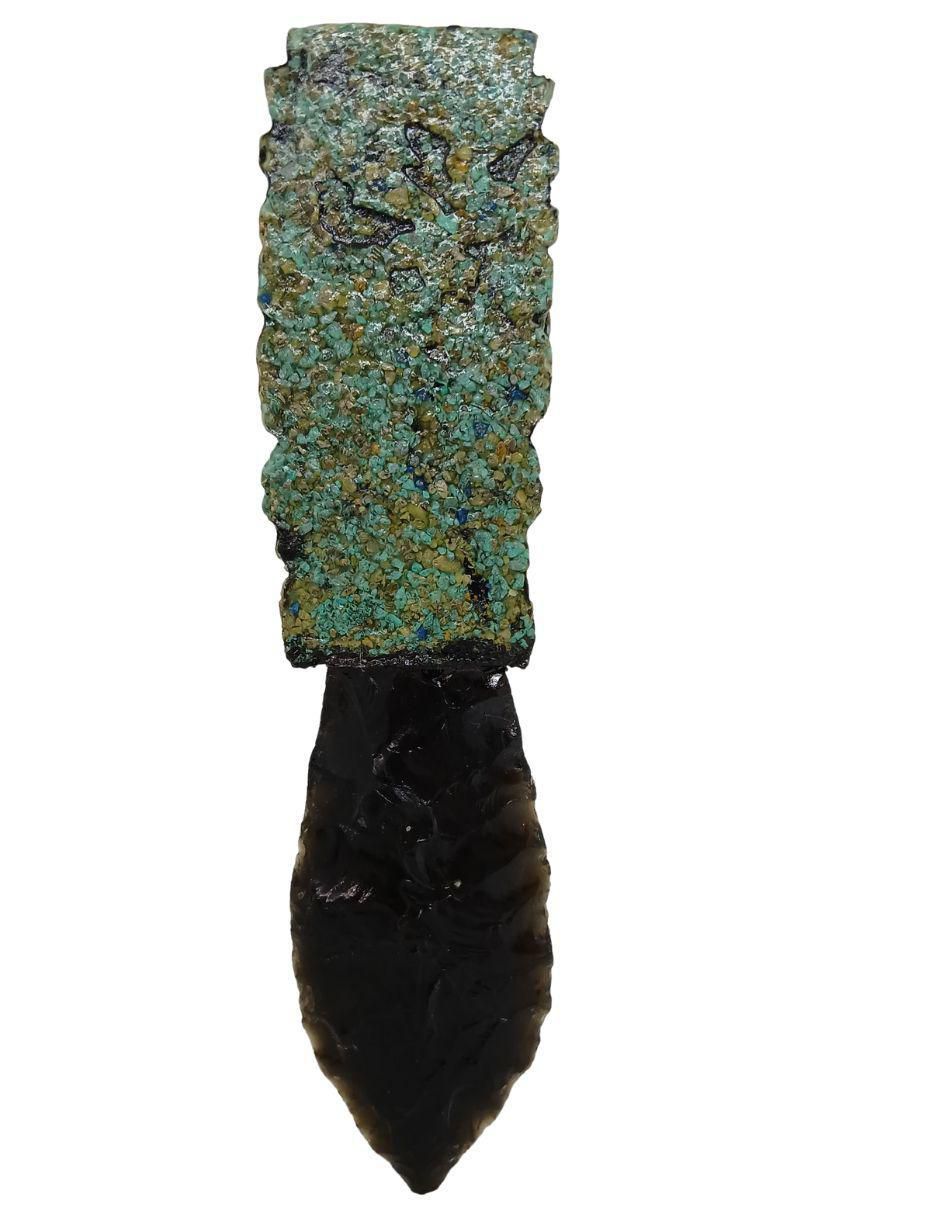 Figura decorativa de daga de vidrio 2