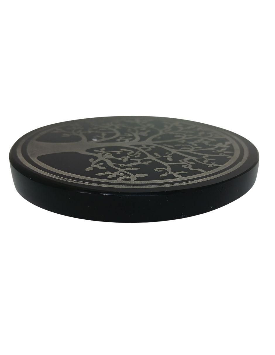Figura decorativa circular de vidrio 3