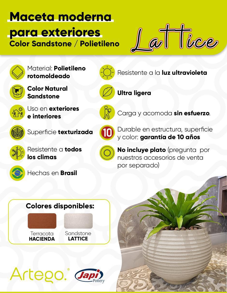 Maceta Lattice Hacienda 3