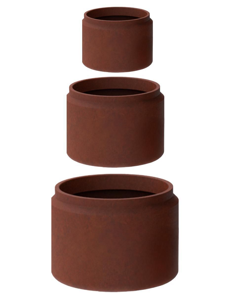 Set maceta Corten Steel