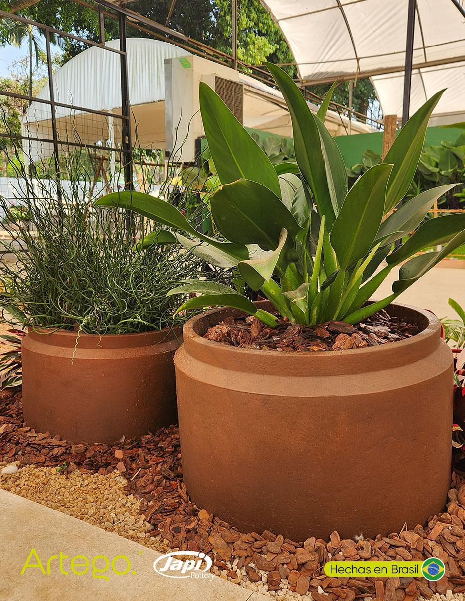 Set maceta Corten Steel 5