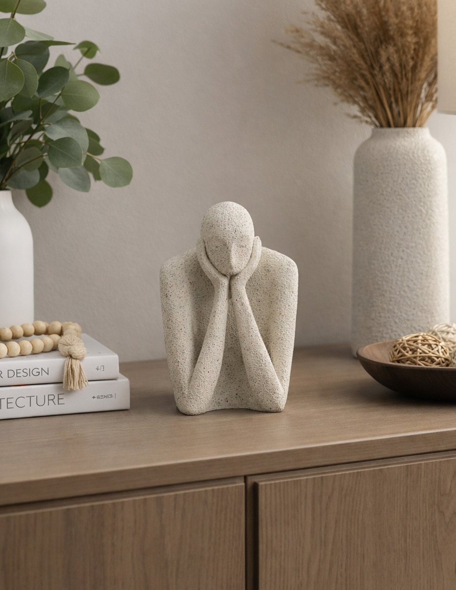 Figura decorativa de humano de resina 5
