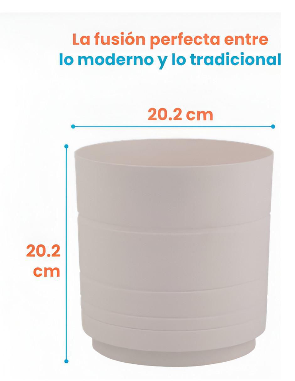 Set maceta de plástico con sistema automático de riego 4