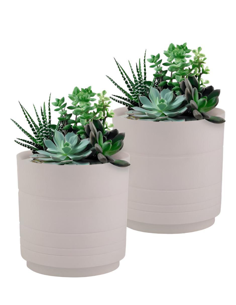 Set maceta de plástico con sistema automático de riego 3