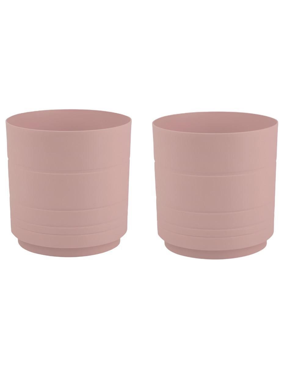 Set maceta de plástico con sistema automático de riego