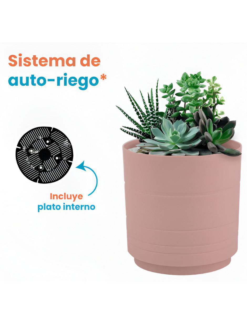 Set maceta de plástico con sistema automático de riego 2
