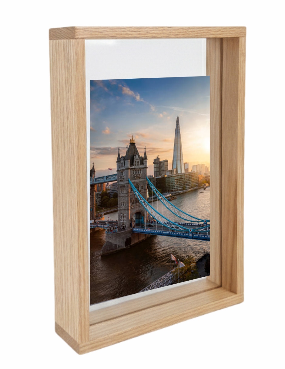 Portarretrato Decoración de madera para 1 foto 2