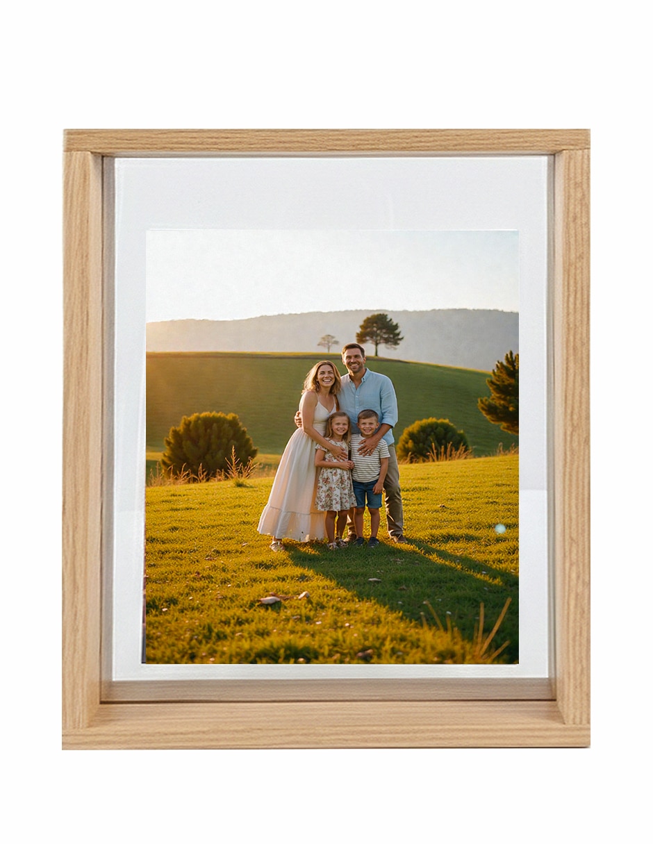 Portarretrato Decoración de madera para 1 foto Portarretrato Decoración de madera para 1 foto