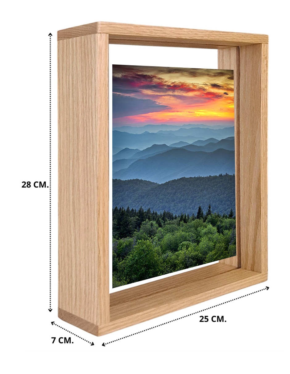Portarretrato Decoración de madera para 1 foto 4