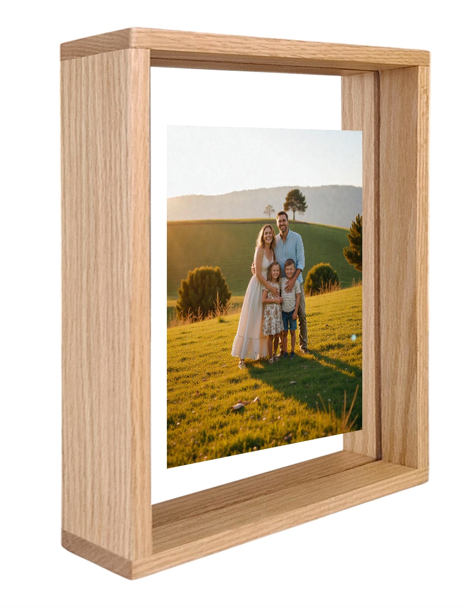Portarretrato Decoración de madera para 1 foto 3