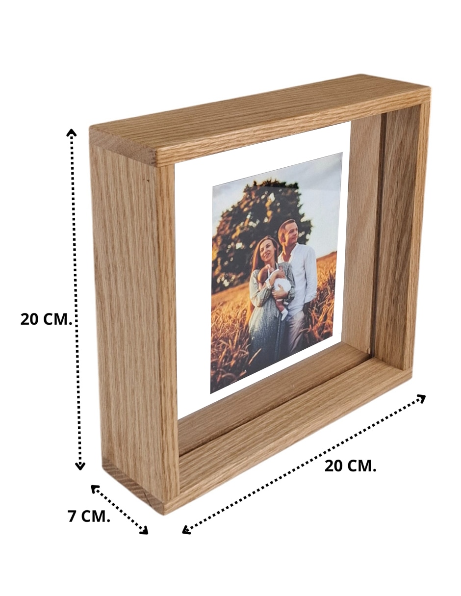 Portarretrato Decoración de madera para 1 foto 6