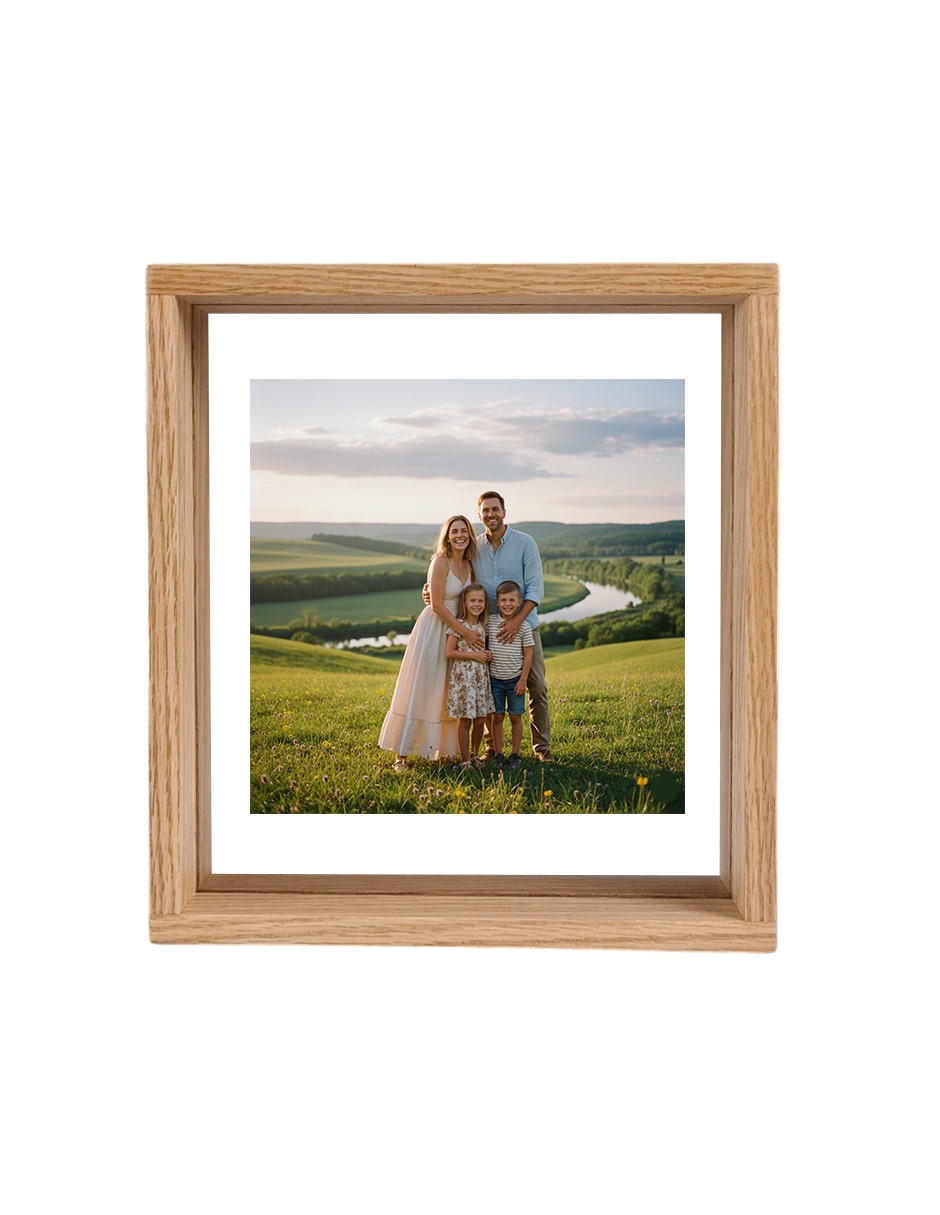 Portarretrato Decoración de madera para 1 foto 5